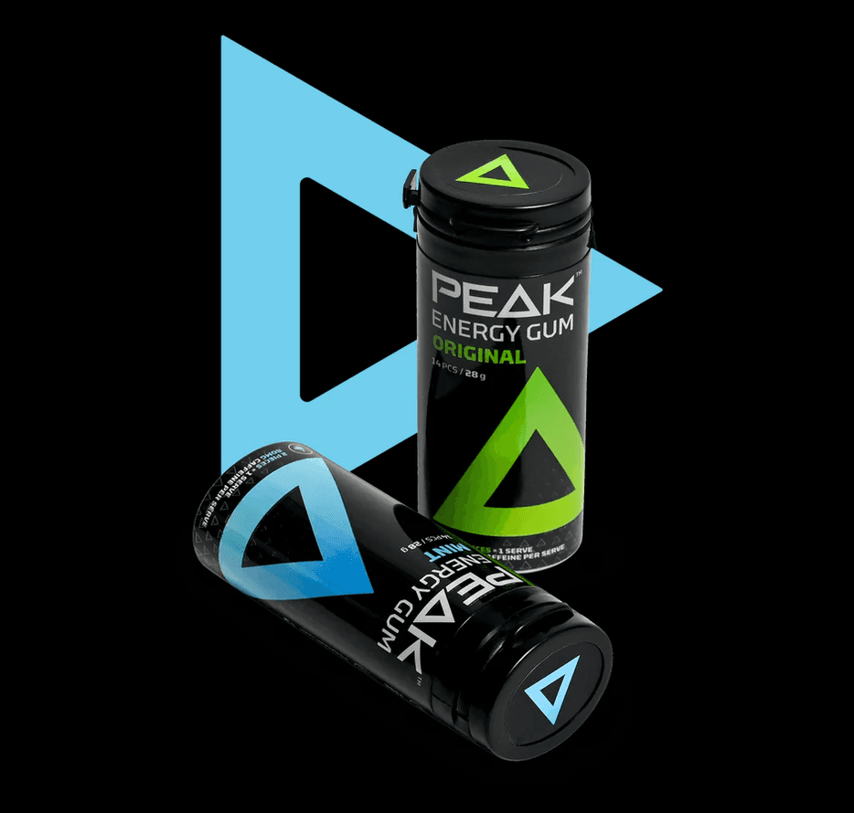 Peak Energy Gum product packs